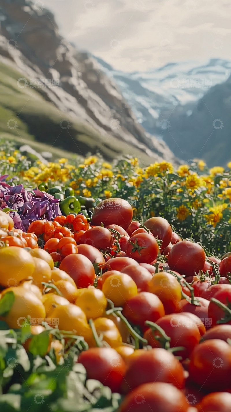 高清大图下载【趣麦麦图】高山蔬菜种植