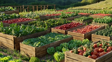 田园风光蔬菜种植园