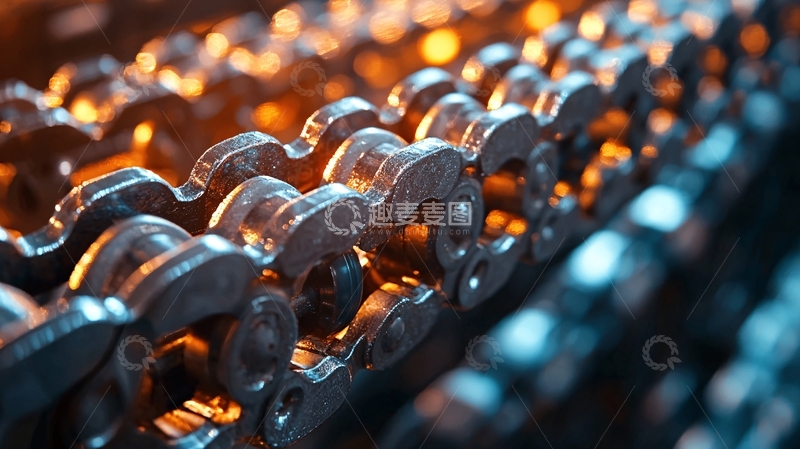 高清大图下载【趣麦麦图】金属链条特写