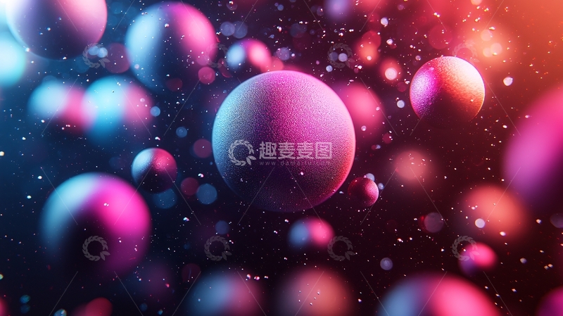 高清大图下载【趣麦麦图】多彩宇宙星空背景