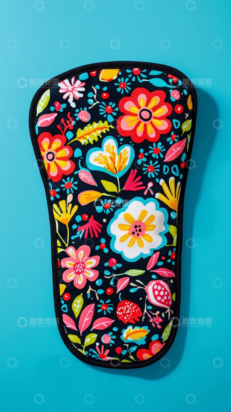 高清大图下载【趣麦麦图】彩色花卉图案热敷袋