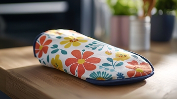 彩色印花熨斗手套