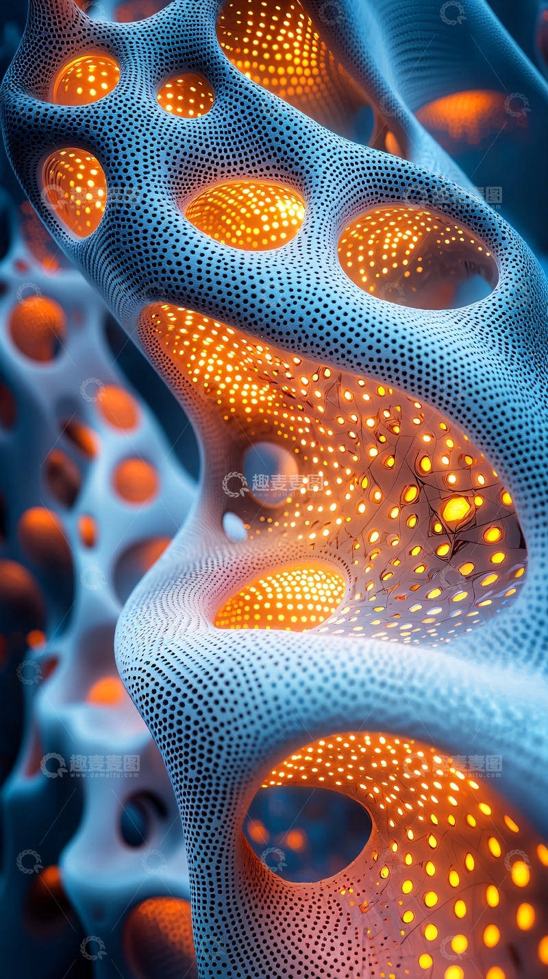 高清大图下载【趣麦麦图】有机结构发光体