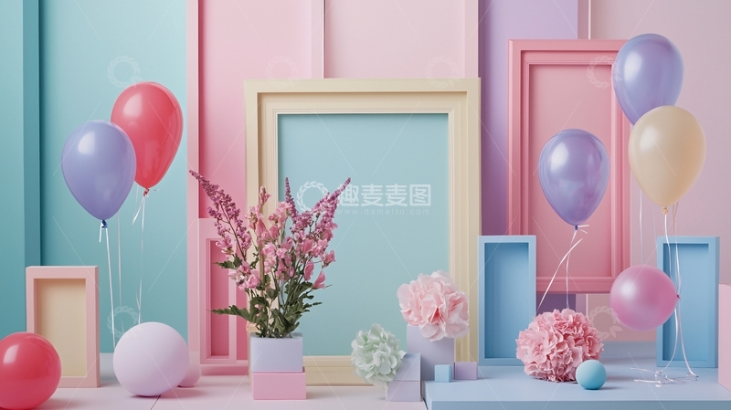 高清大图下载【趣麦麦图】粉色系背景