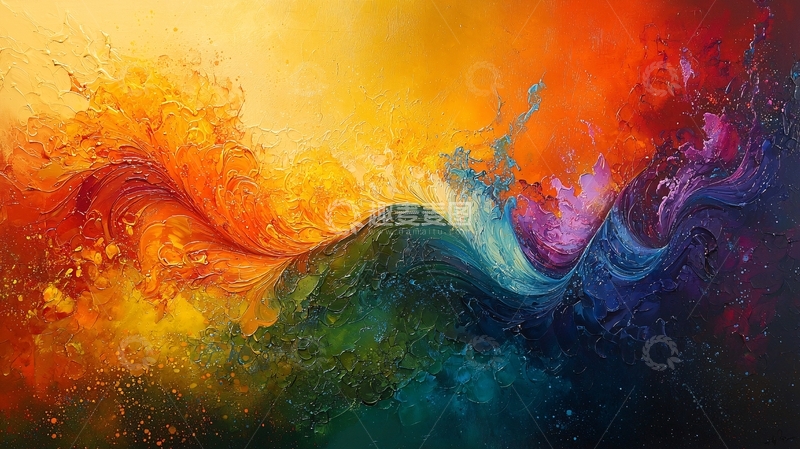 高清大图下载【趣麦麦图】抽象油画