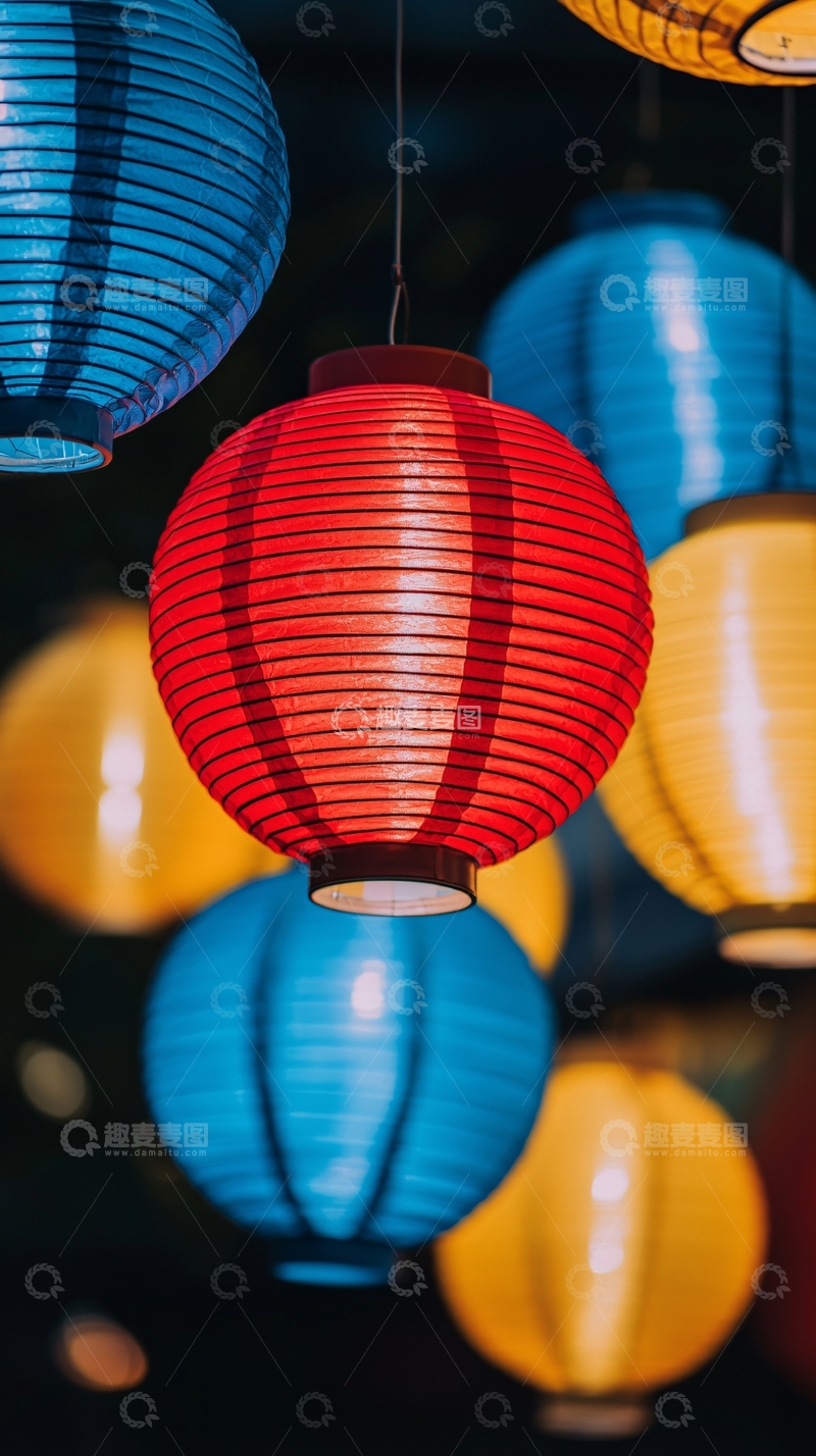 高清大图下载【趣麦麦图】彩色灯笼