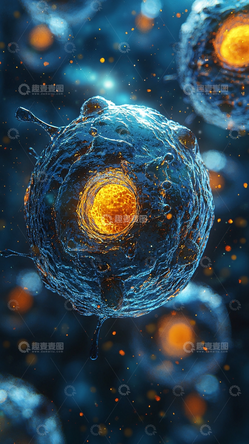 高清大图下载【趣麦麦图】细胞显微镜图像