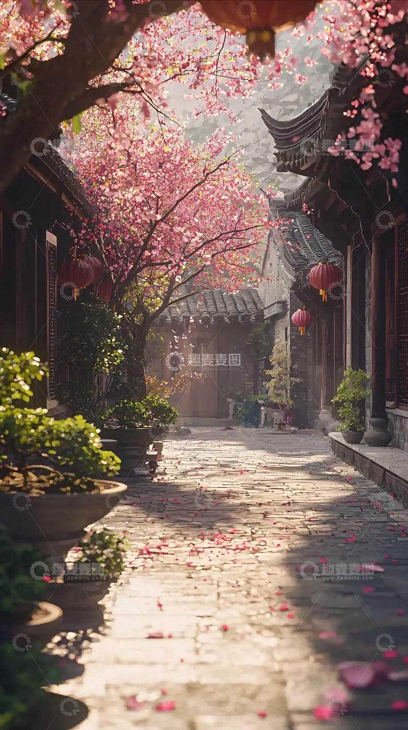 高清大图下载【趣麦麦图】中式庭院