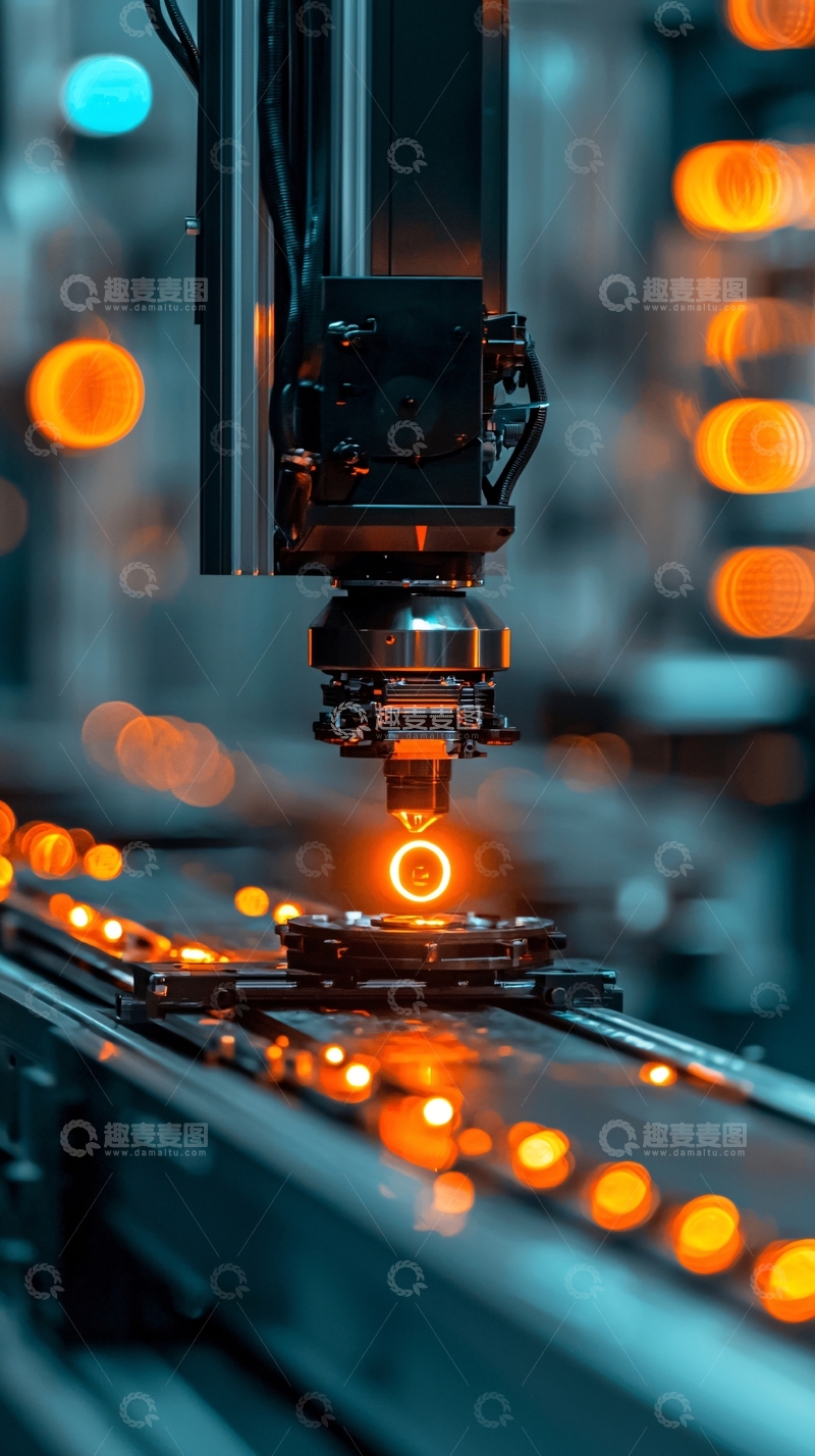 高清大图下载【趣麦麦图】工业机器人工作场景