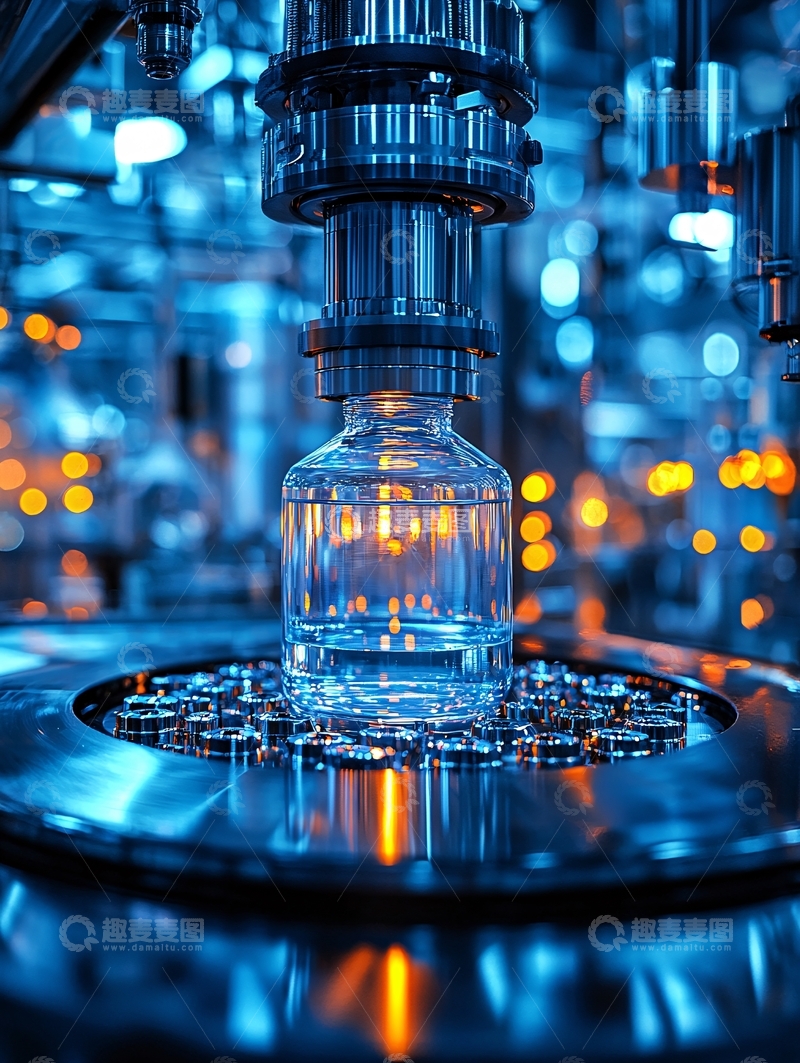 高清大图下载【趣麦麦图】自动化灌装生产线