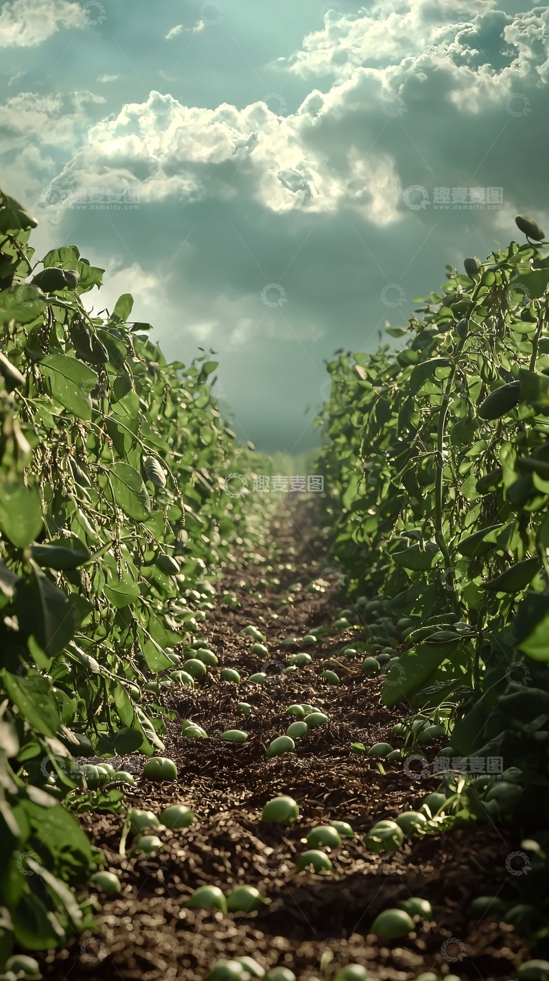 高清大图下载【趣麦麦图】绿色田野小路