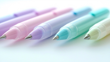 彩色签字笔特写