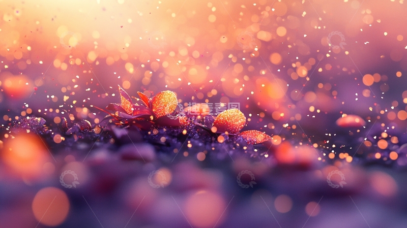 高清大图下载【趣麦麦图】温暖阳光下的秋叶