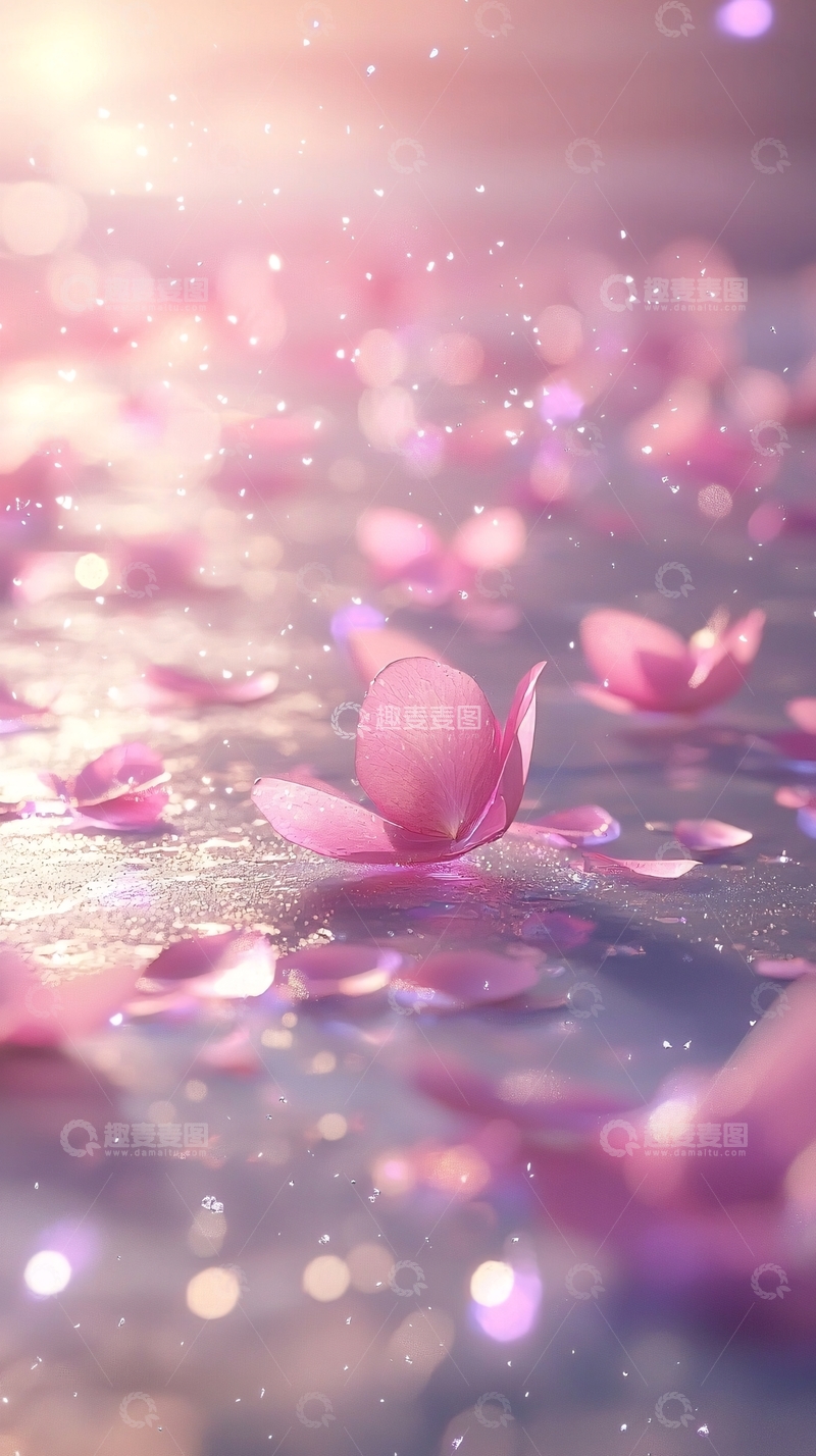 高清大图下载【趣麦麦图】粉色花瓣
