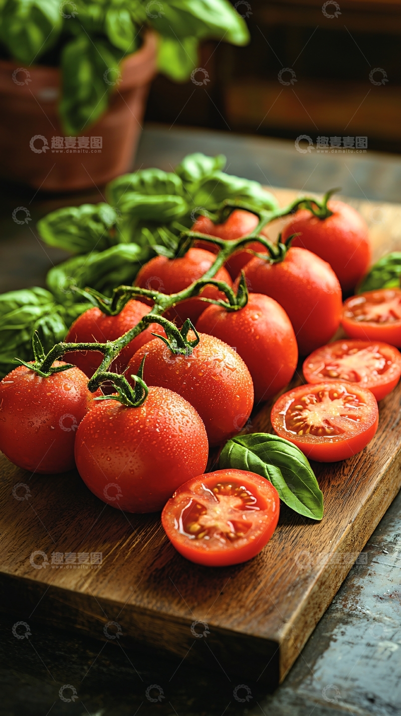 高清大图下载【趣麦麦图】新鲜番茄圣女果