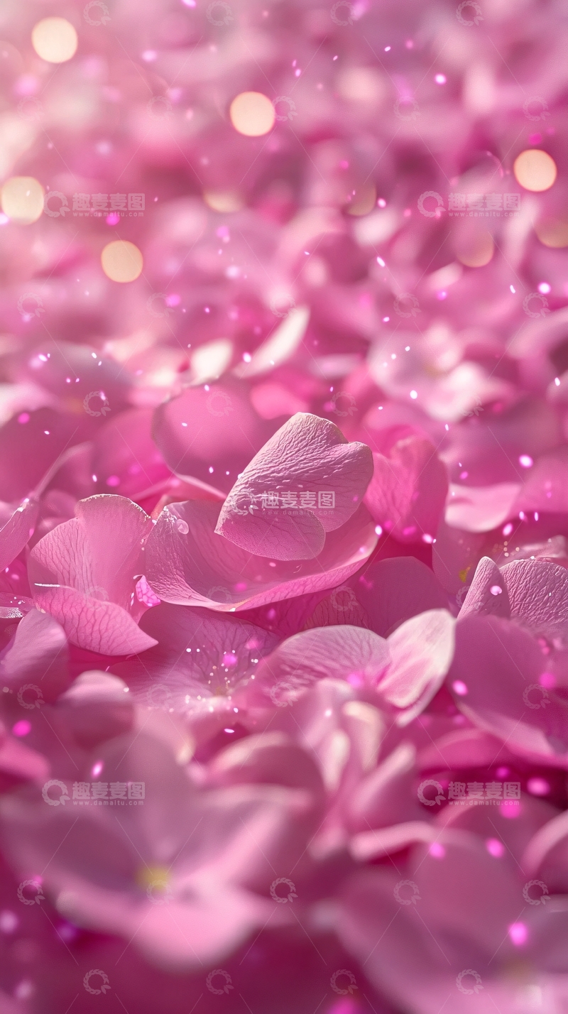 高清大图下载【趣麦麦图】粉色花瓣背景