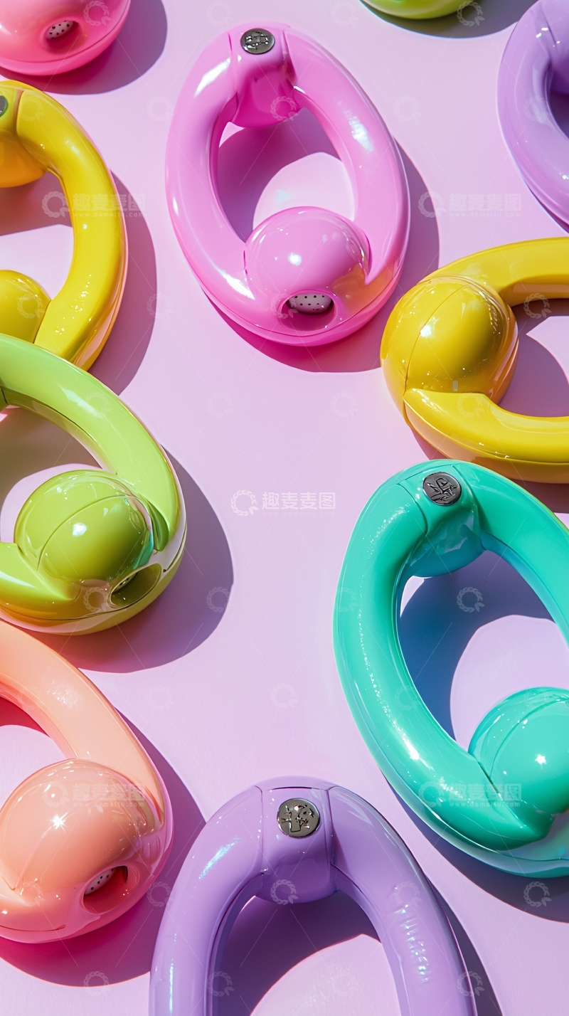 高清大图下载【趣麦麦图】彩色环形按摩球