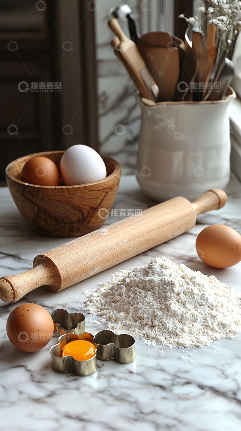 高清大图下载【趣麦麦图】烘焙食材静物图