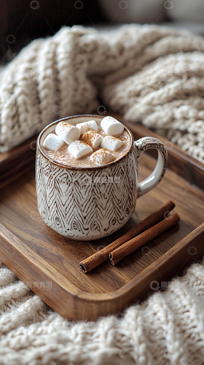 高清大图下载【趣麦麦图】温暖的冬日热饮