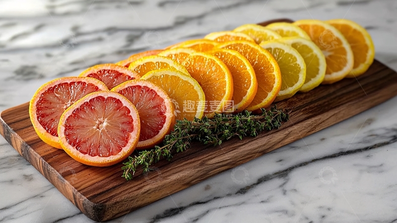 高清大图下载【趣麦麦图】柑橘切片