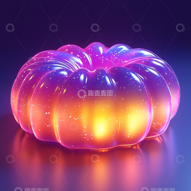 高清大图下载【趣麦麦图】发光透明果冻状物体