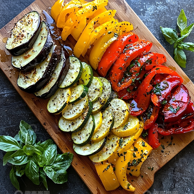 高清大图下载【趣麦麦图】烤蔬菜拼盘
