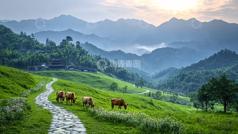 高清大图下载【趣麦麦图】乡村田园风光