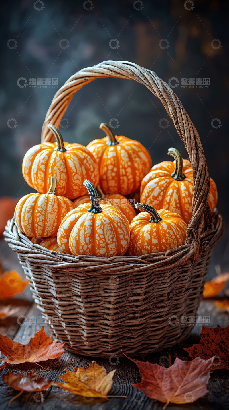 高清大图下载【趣麦麦图】南瓜满篮