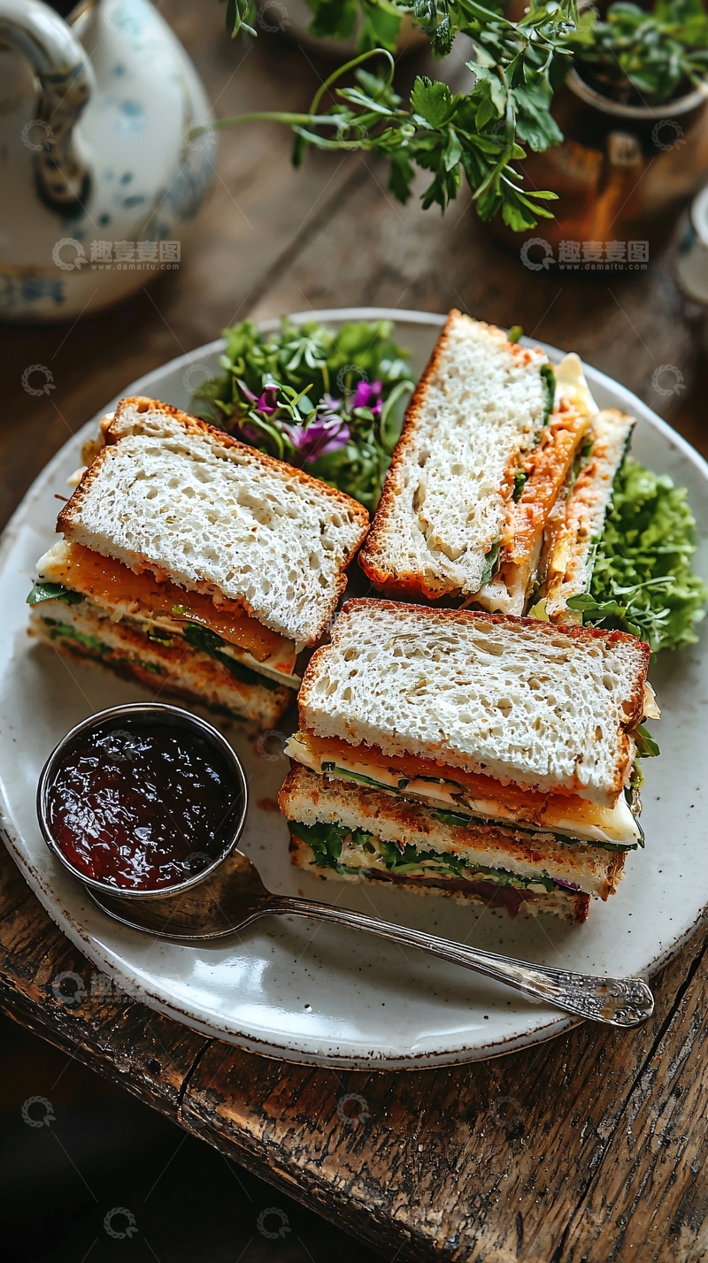 高清大图下载【趣麦麦图】三明治