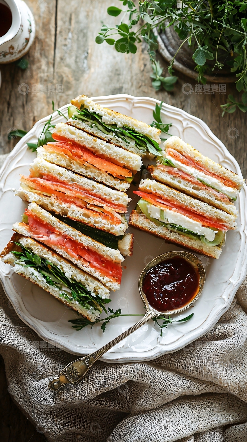 高清大图下载【趣麦麦图】三明治
