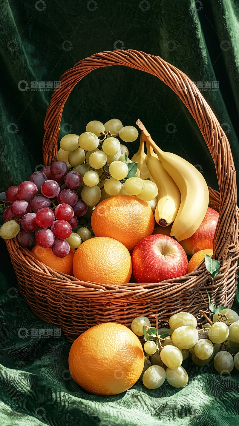 高清大图下载【趣麦麦图】水果篮静物特写