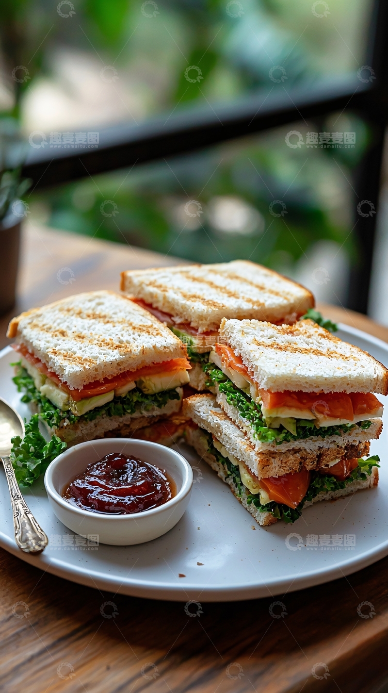 高清大图下载【趣麦麦图】三明治
