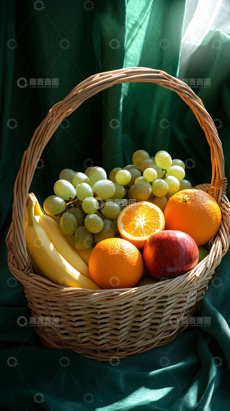 高清大图下载【趣麦麦图】水果篮特写镜头