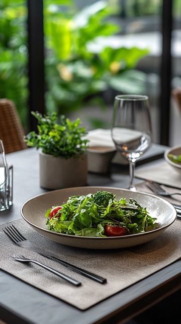 餐厅绿叶沙拉