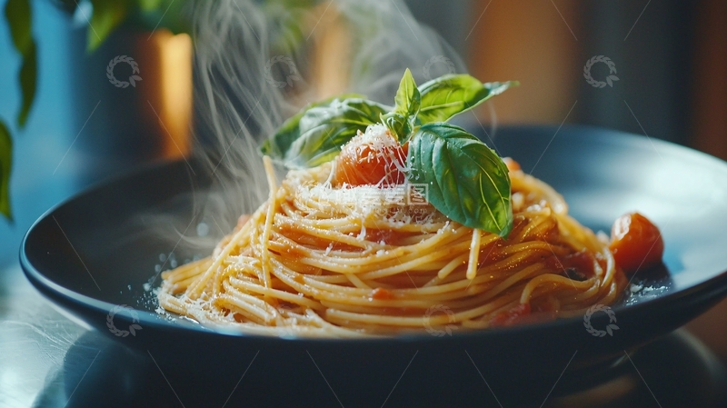 高清大图下载【趣麦麦图】热气腾腾的意面