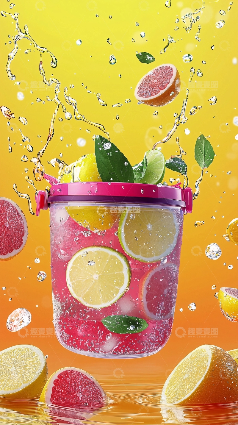 高清大图下载【趣麦麦图】水果冰桶