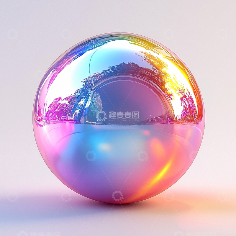 高清大图下载【趣麦麦图】彩虹球体