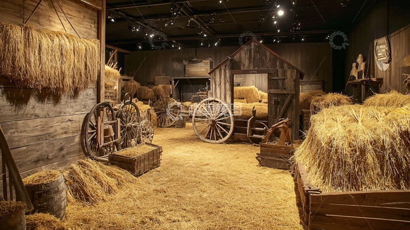 高清大图下载【趣麦麦图】乡村老式谷仓内景