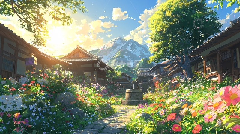 高清大图下载【趣麦麦图】日式乡村风景