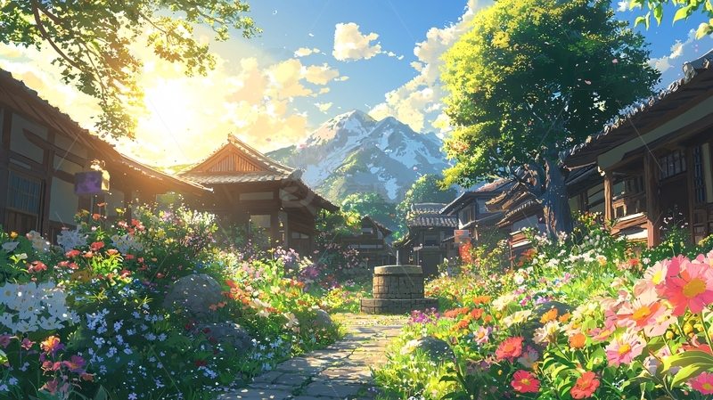 高清大图下载【趣麦麦图】日式乡村风景