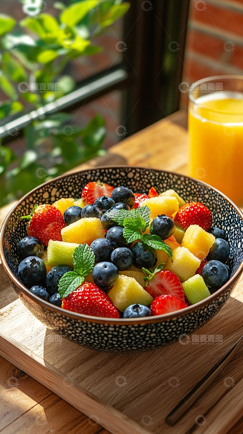 高清大图下载【趣麦麦图】新鲜水果沙拉