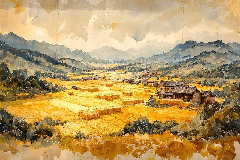 高清大图下载【趣麦麦图】水彩画