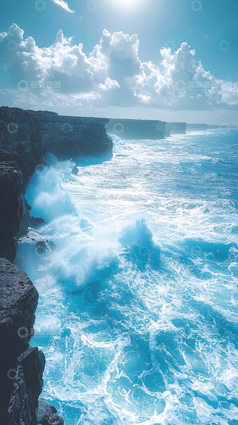 高清大图下载【趣麦麦图】蓝色大海