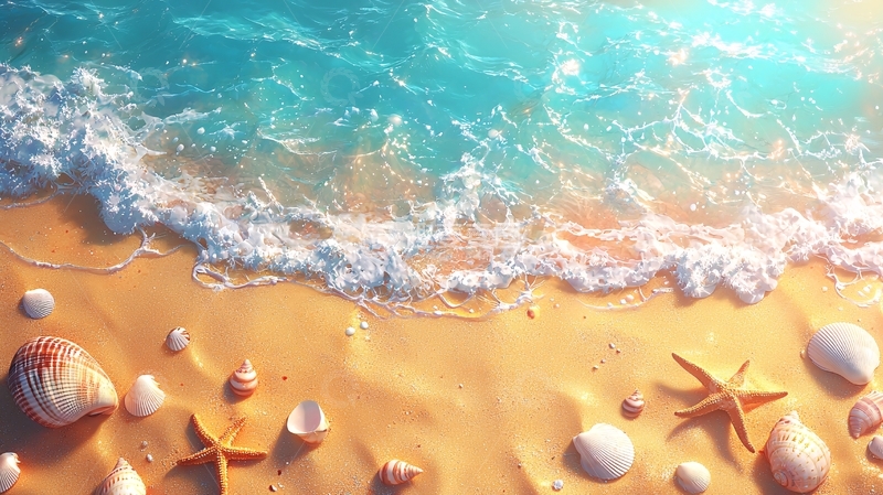 高清大图下载【趣麦麦图】海滩