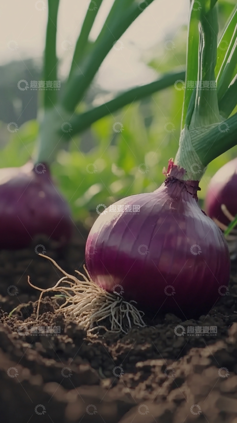 高清大图下载【趣麦麦图】红洋葱田园风光