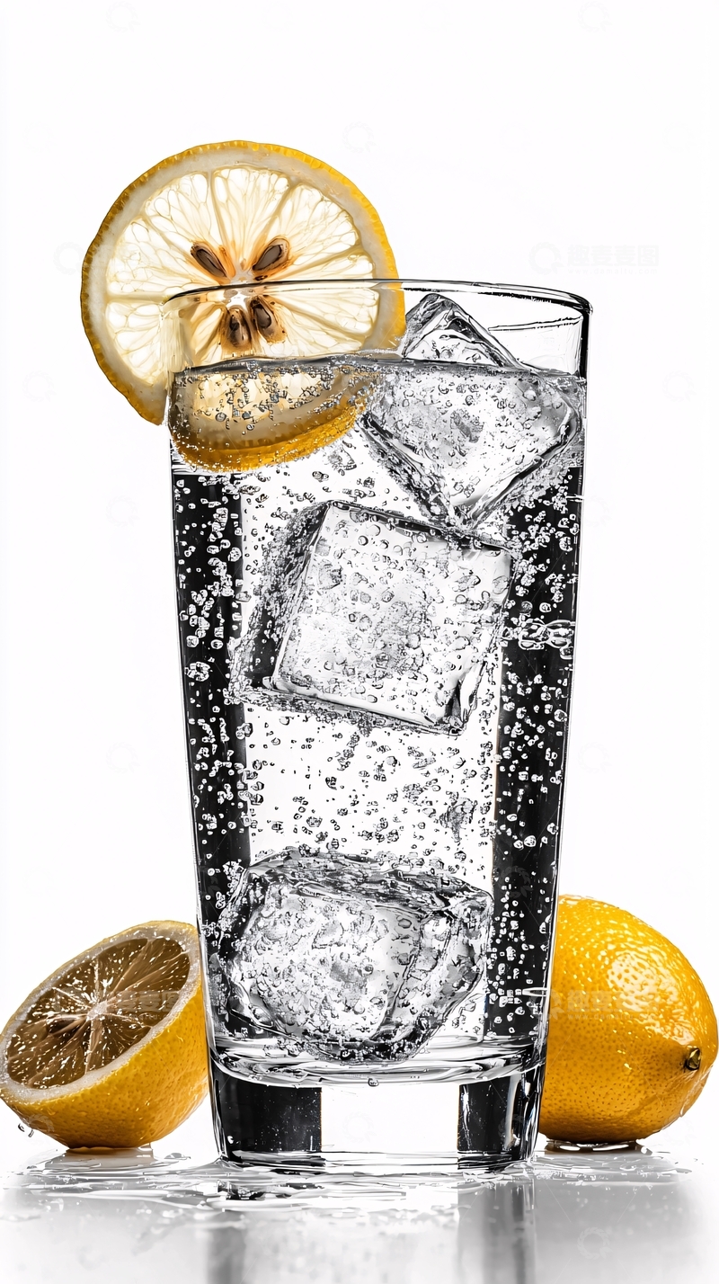 高清大图下载【趣麦麦图】冰镇柠檬苏打水