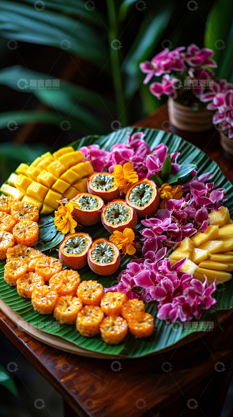 高清大图下载【趣麦麦图】热带水果拼盘