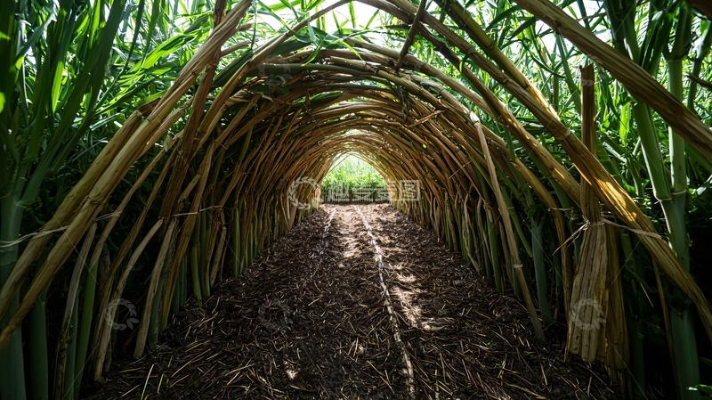高清大图下载【趣麦麦图】植物拱门通道