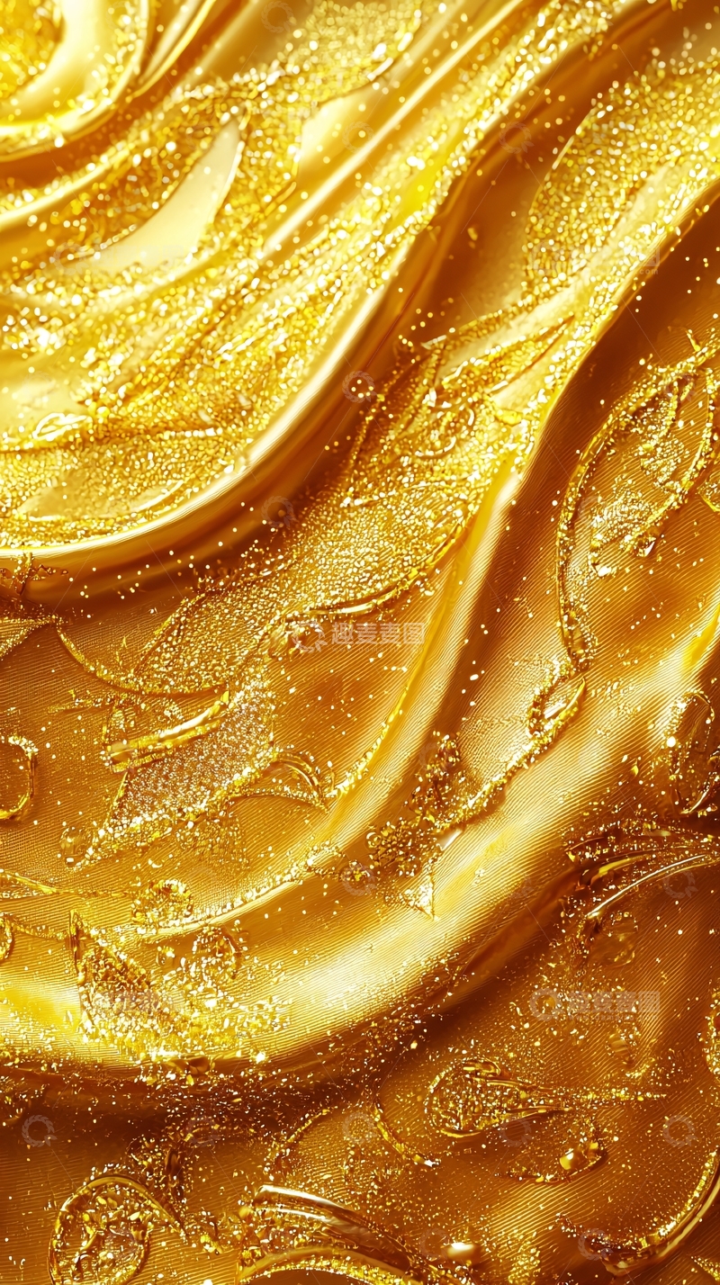 高清大图下载【趣麦麦图】金色液体