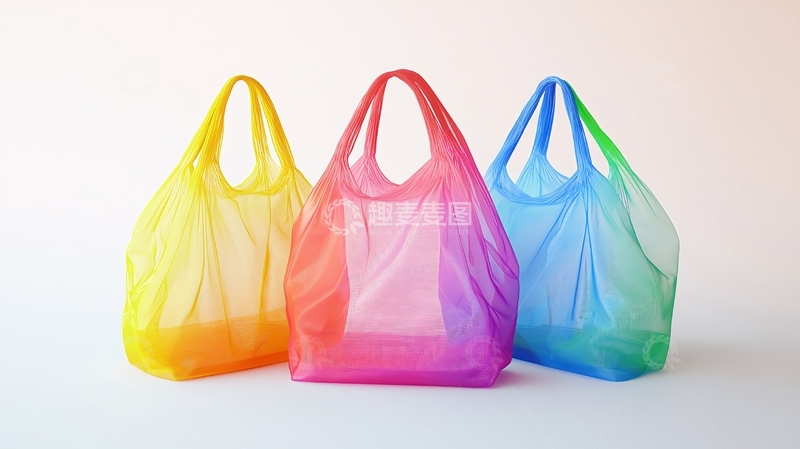 高清大图下载【趣麦麦图】彩色塑料袋